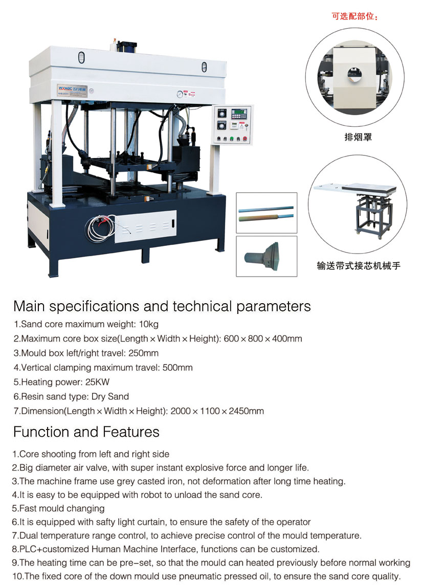 Automatic Double Head Core Shooting Machine